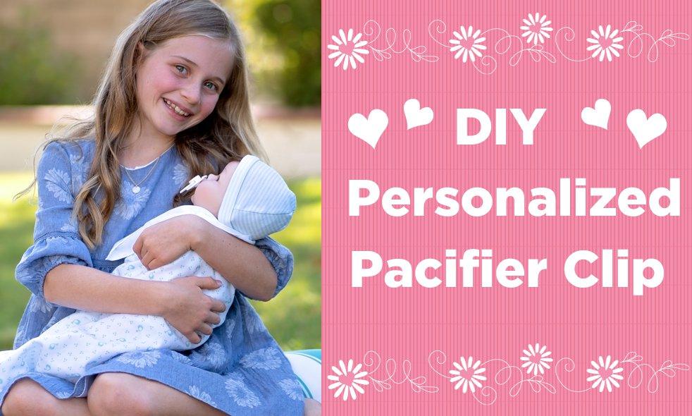 Make a DIY Personalized Pacifier Clip - Paradise Galleries