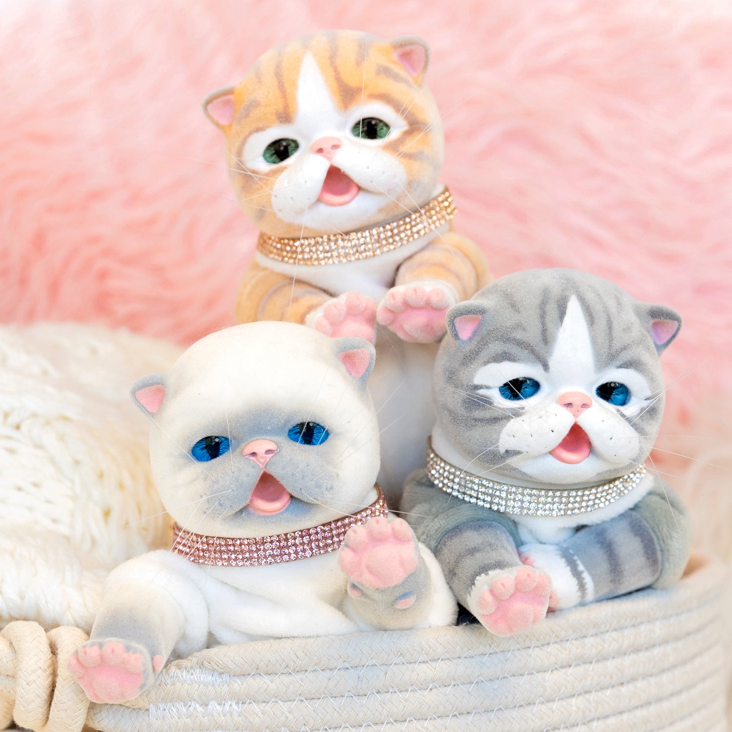 9-inch realistic Baby Tabby Kitten doll inspired by an American Shorthair kitten. Sculpted by world-renowned artist Ping Lau, the Furever Babies Kitten collection by PG is made from our premium vinyl that is flocked for a velvety finish and a weighted plush body for that wonderfully lifelike feel