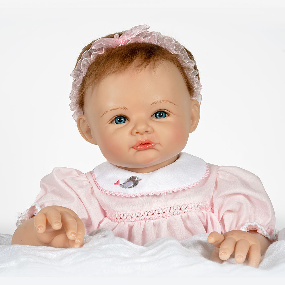 Baby Piper - 22" Realistic Doll by Reborn Artist, Jan Wright. Made in our exclusive GentleTouch Vinyl for an ultra-realistic feel!