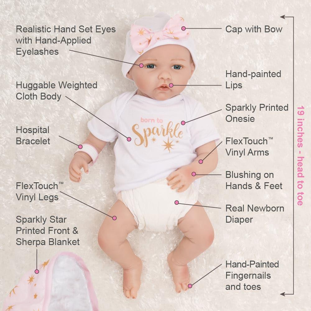 Reborn Baby Doll in Silicone Vinyl - Baby Bundles 