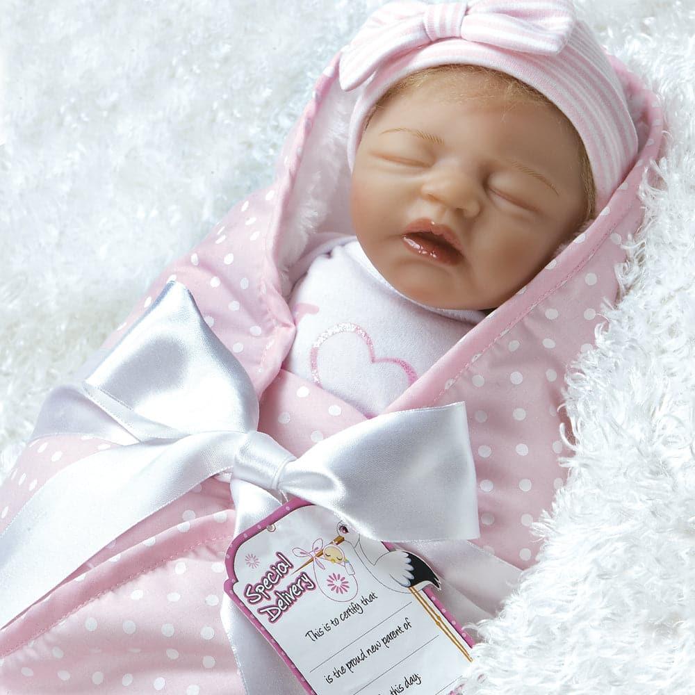 Paradise Galleries Silicone Newborn Baby Bundles: I Love Naps Doll