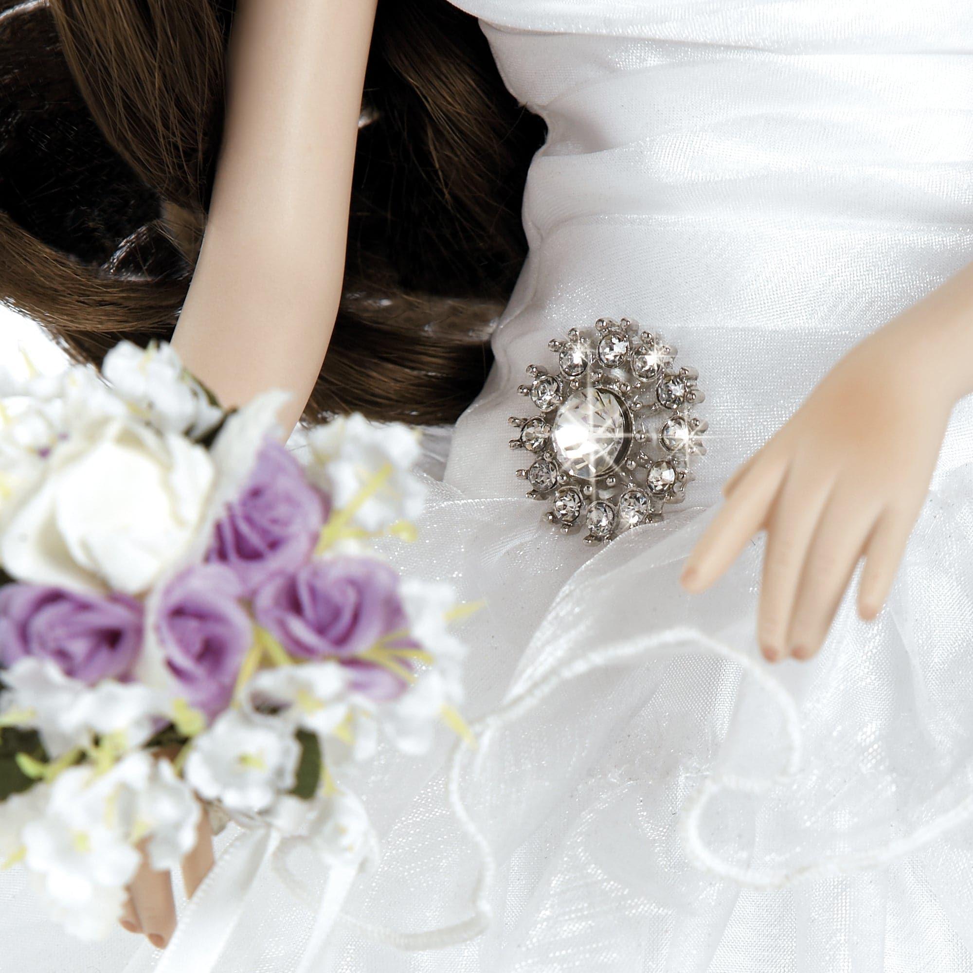 Collectible Porcelain Bride Doll – Bellisima, 18.5 inches Tall