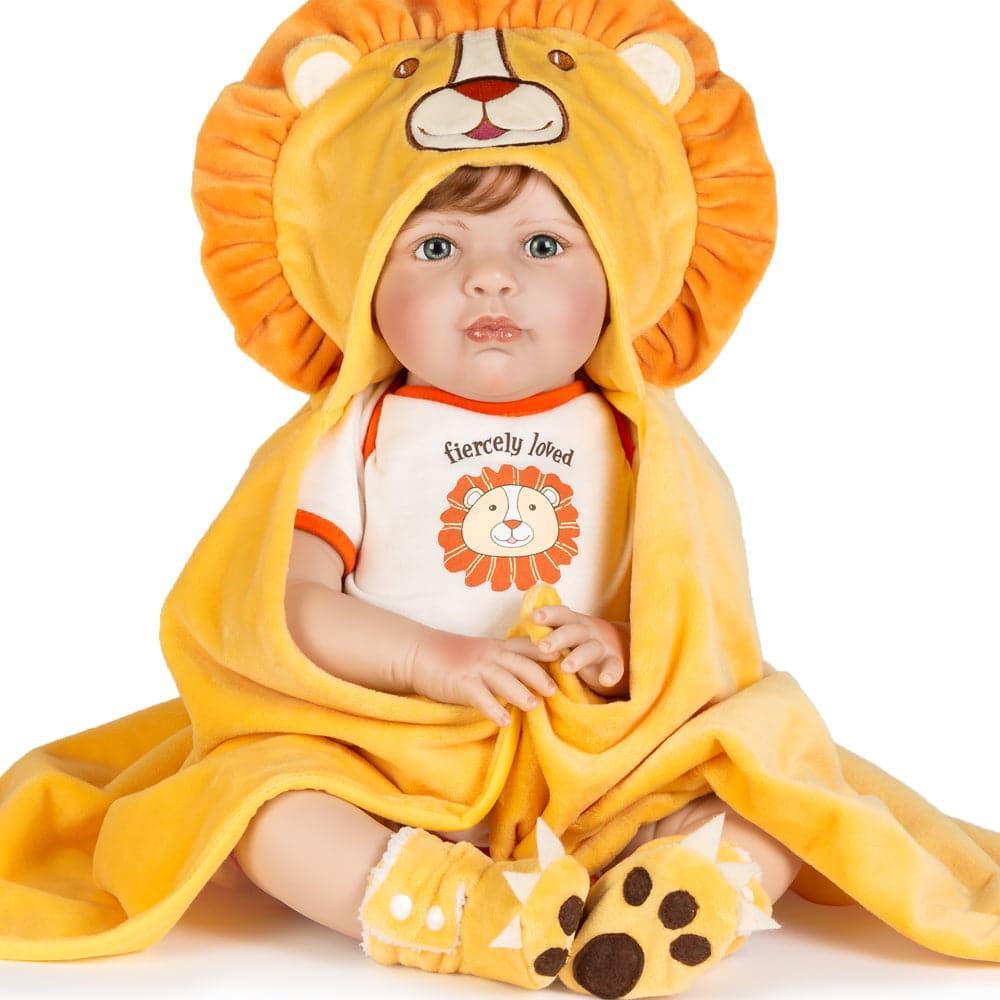 Paradise Galleries Silicone Baby Doll Boy Fiercely Loved, 20 inch