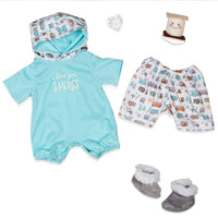 Paradise Galleries Realistic Boy Doll I Love You S-MORES, 6-Piece Set