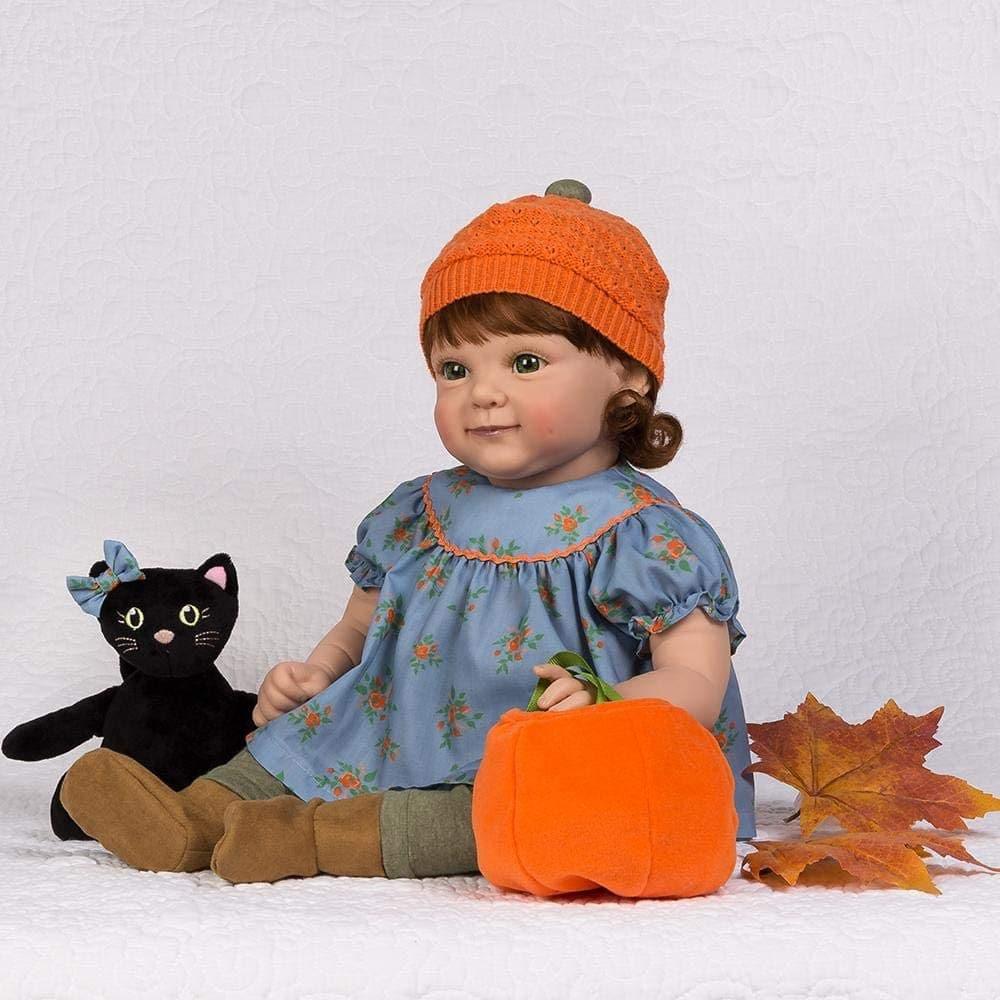 Paradise Galleries Reborn Toddler Pumpkin Spice Fall-Themed Outfit