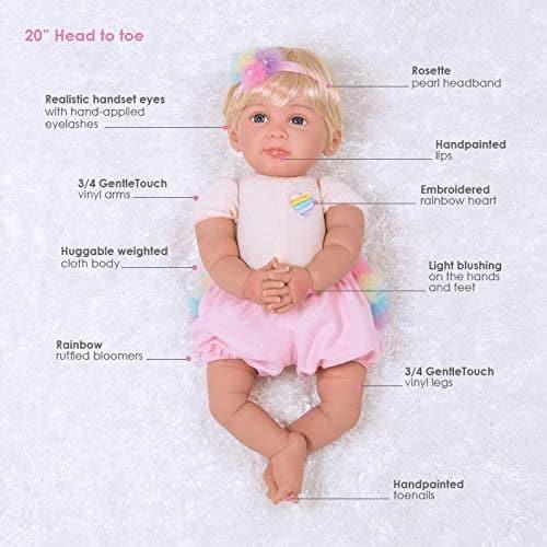 Paradise Galleries Reborn Baby Doll Rainbow Blessings: Hope, 20