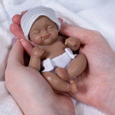Paradise Galleries Itty Bitty Silicone Babies - Little Darling, 5 inches, mini silicone doll