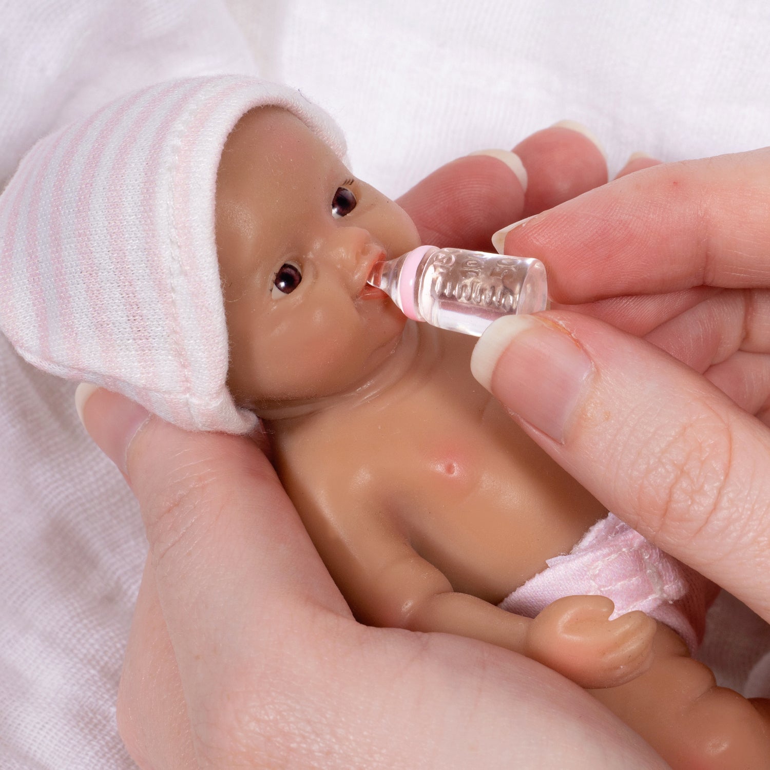 Paradise Galleries Itty Bitty Silicone Babies - Baby Girl, 5 inches, anatomically correct
