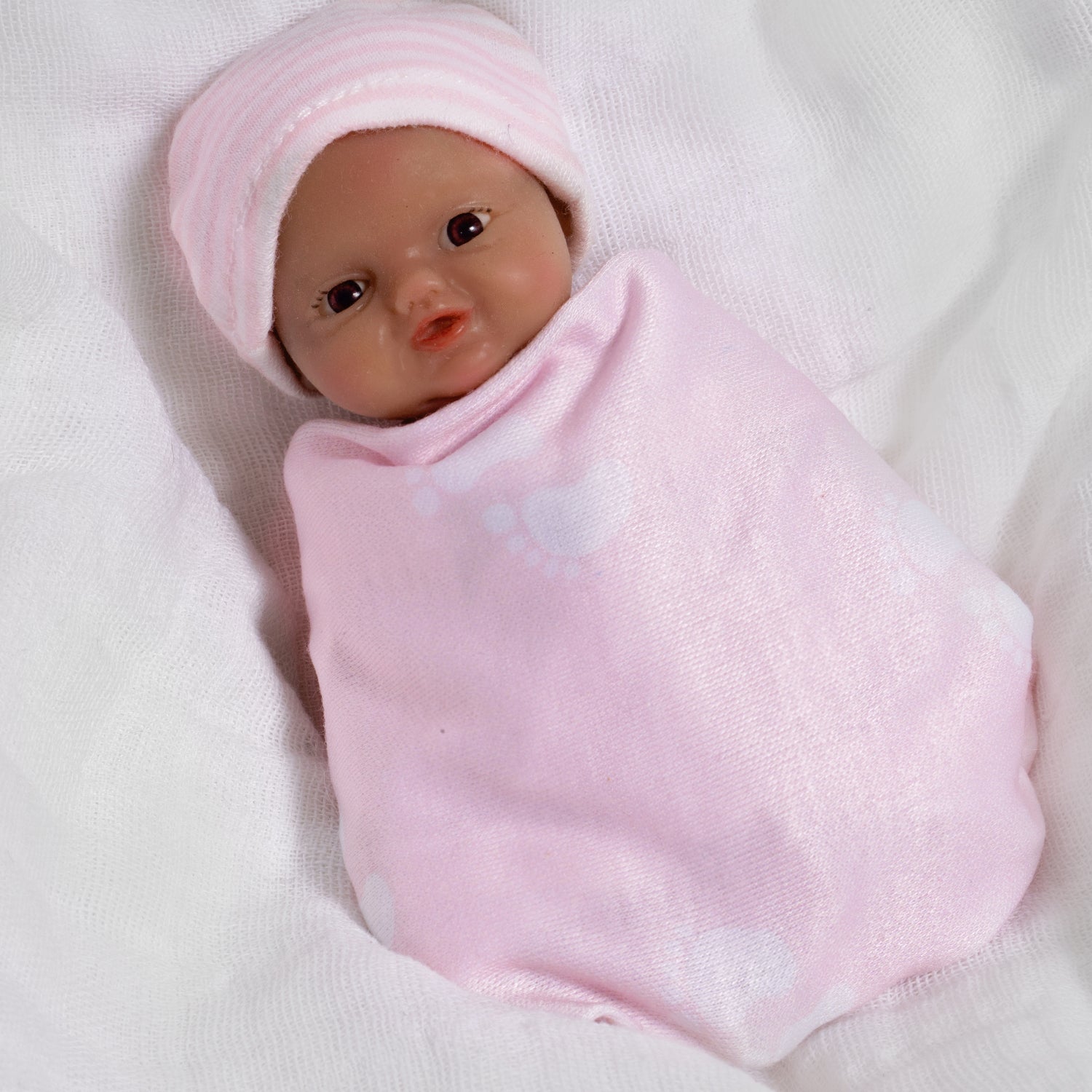 Paradise Galleries Itty Bitty Silicone Babies - Baby Girl, 5 inches, anatomically correct