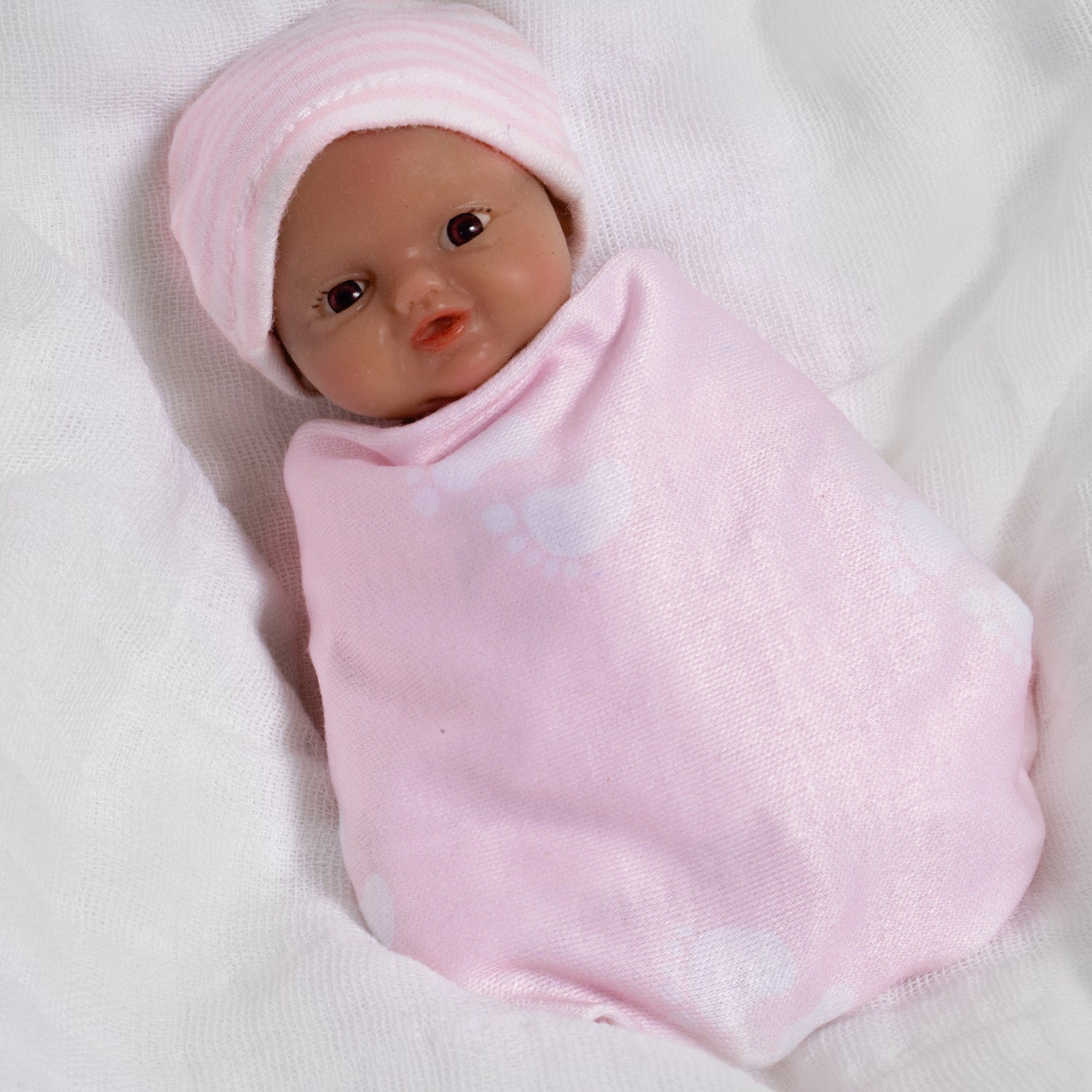 Paradise Galleries Itty Bitty Silicone Babies - Baby Girl, 5 inches, anatomically correct