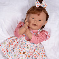 Paradise Galleries Down Syndrome Awareness Baby Doll GiGi, 21 inches SoftTouch Vinyl