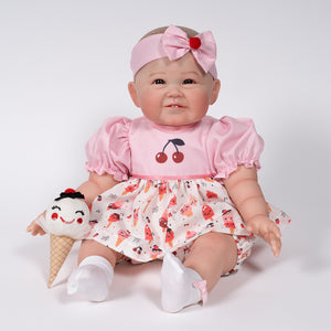 Paradise Galleries Realistic Zelda Girl Doll-22" Chubby baby w/ pacifier