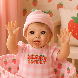 Summer Strawberry - Happiest Doll in the Berry Patch - Blonde Hair - Brown Eyes - Smiling - Rosy, Freckled Cheeks - Sculpted by Pat Moulton - Get yours now!