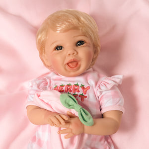 Summer Strawberry - Happiest Doll in the Berry Patch - Blonde Hair - Brown Eyes - Smiling - Rosy, Freckled Cheeks - Sculpted by Pat Moulton - Get yours now!