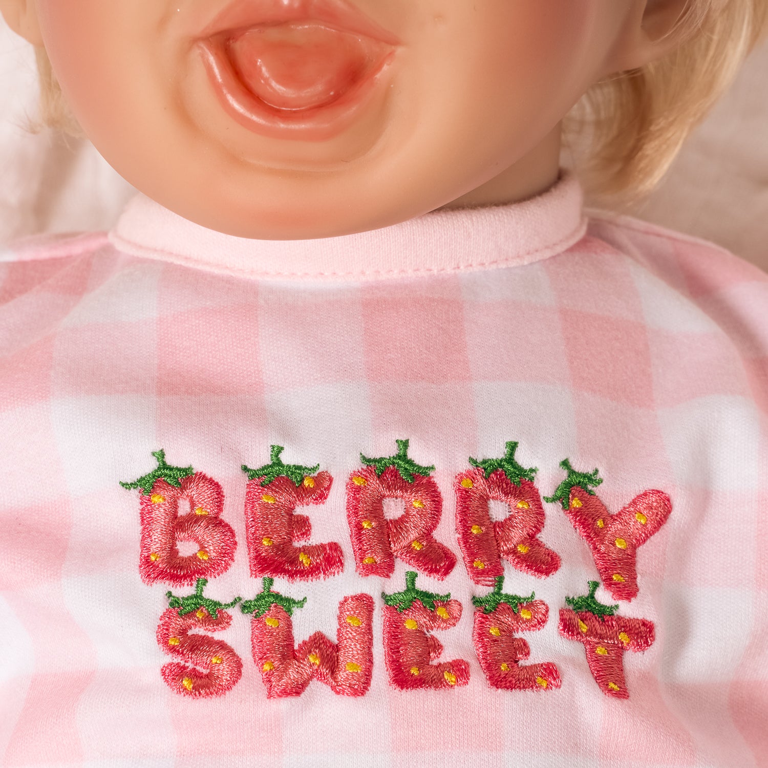 Summer Strawberry - Happiest Doll in the Berry Patch - Blonde Hair - Brown Eyes - Smiling - Rosy, Freckled Cheeks - Sculpted by Pat Moulton - Get yours now!