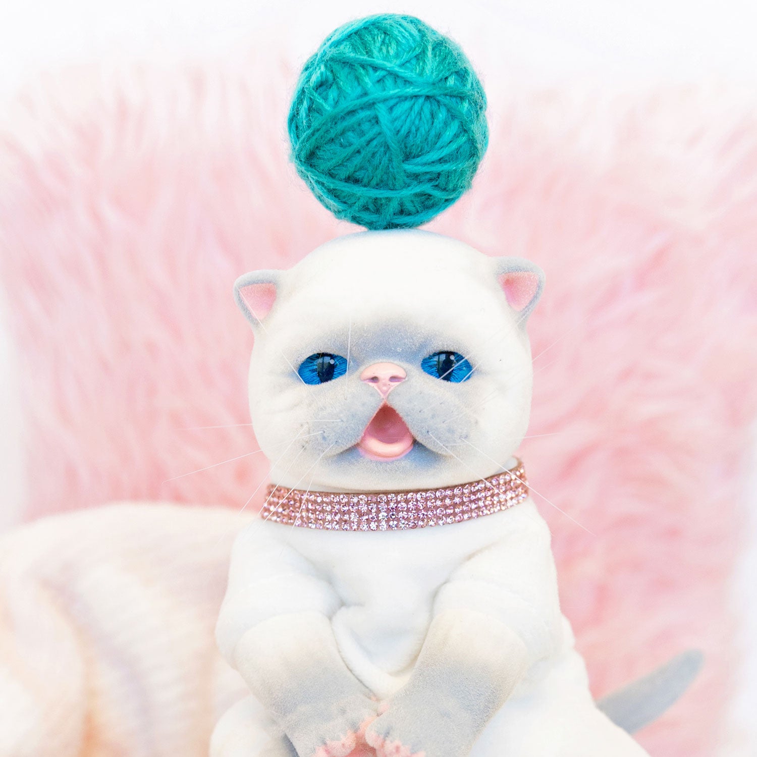 9-inch realistic Balinese Kitten doll, sculpted by world-renowned artist Ping Lau, the Furever Babies Kitten collection by PG is made from our premium vinyl that is flocked for a velvety finish and a weighted plush body for that wonderfully lifelike feel
