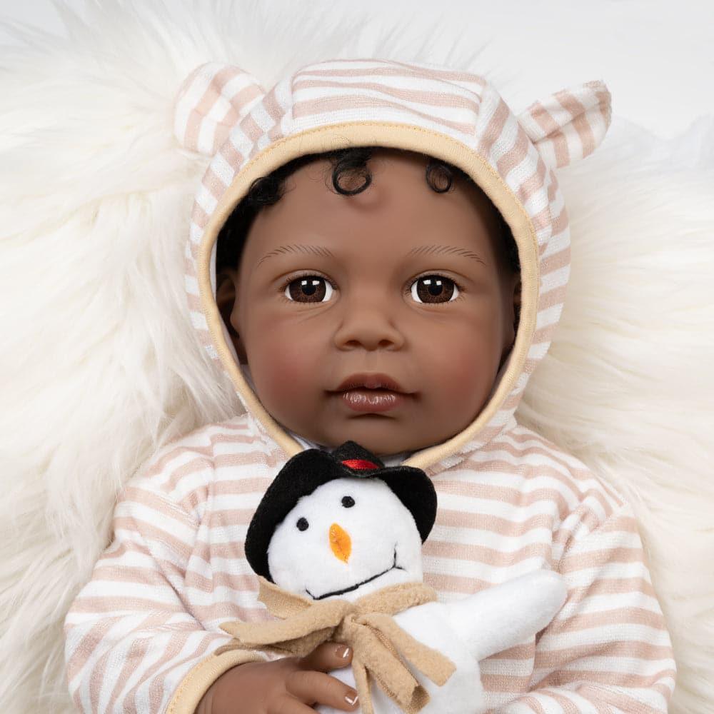 Paradise Galleries Black Baby Doll That Looks Real Kione, 20 inches