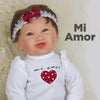 Paradise Galleries Mi Amor - Realistic Toddler Doll with heartbeat mechanism that really beats when you hug her!, 19 Inch Reborn Doll in GentleTouch Vinyl by Reborn Artist, Mayra Garza