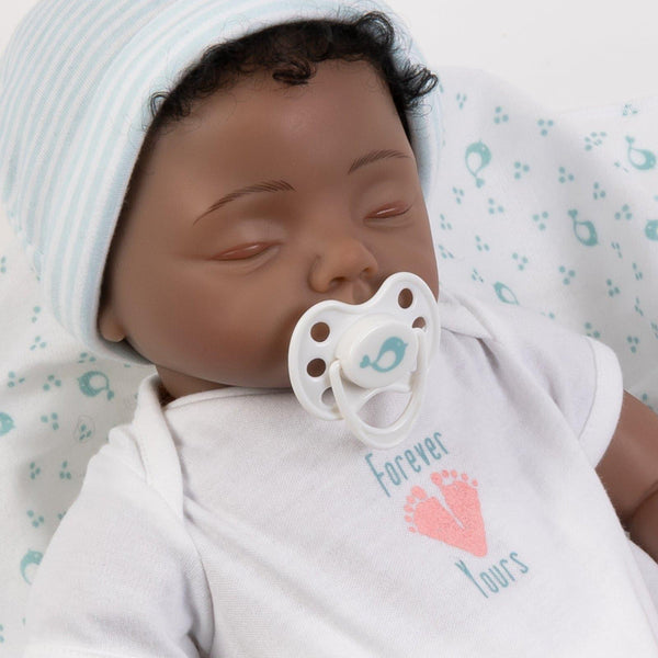  iCradle Reborn Baby Dolls Boy Black Biracial African American  Realistic Newborn Baby Dolls Lifelike Ethnic Silicone Reborn Toddler Doll  Toy Accessories Gift for Collection & Kids Age 3+ : Everything Else