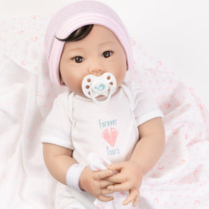 Boneca Bebê Reborn Poppy Asiática Paradise Galleries Real Life 50 cm -  Miami Outlet Importados