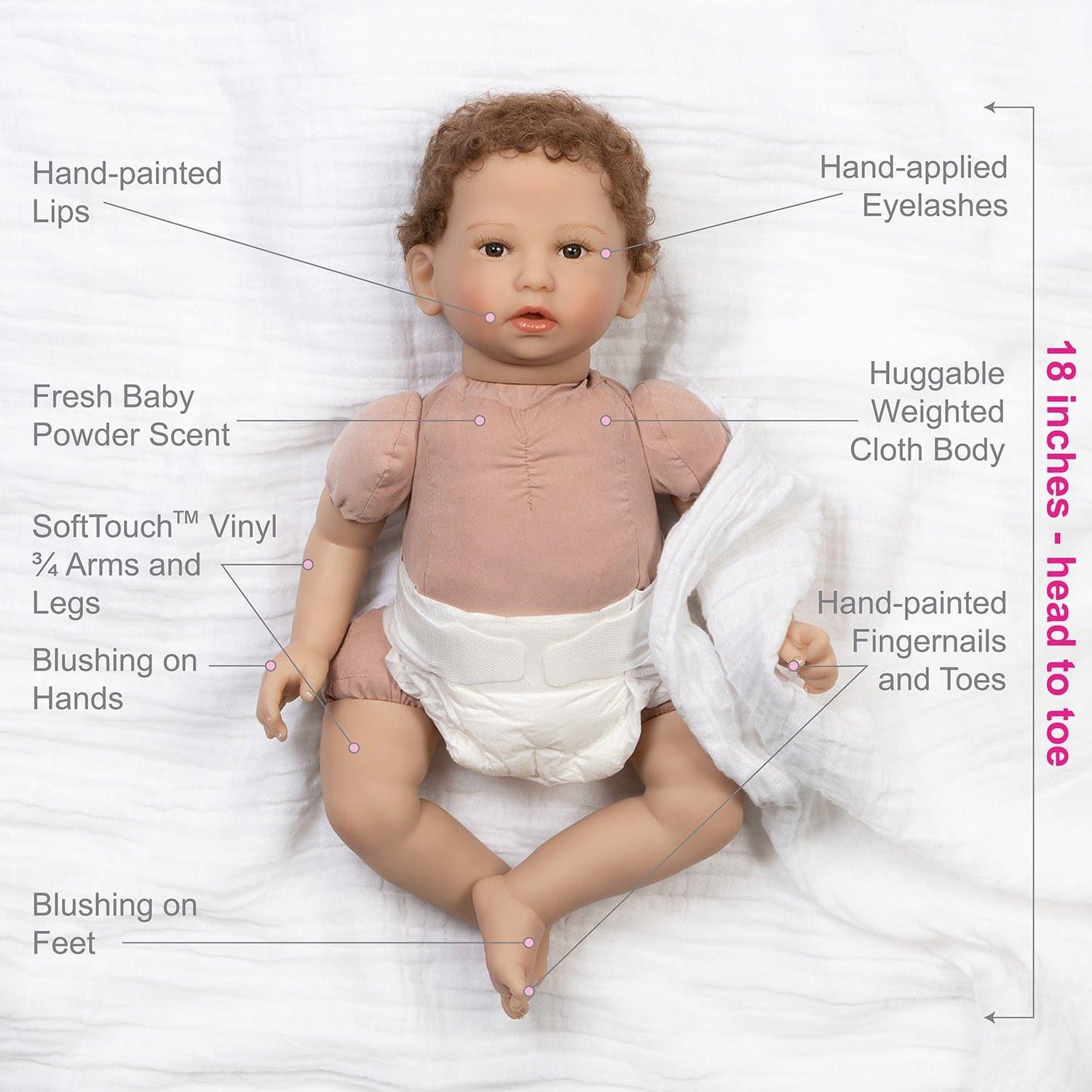 Paradise Galleries Lifelike Newborn Doll-Forever Yours Treasure, 3+