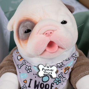 Paradise Galleries Reborn Puppy Furever Babies Bulldog Stuffed Animal