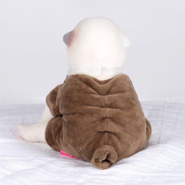Paradise Galleries Reborn Puppy - Furever Babies - Bulldog Stuffed Animal