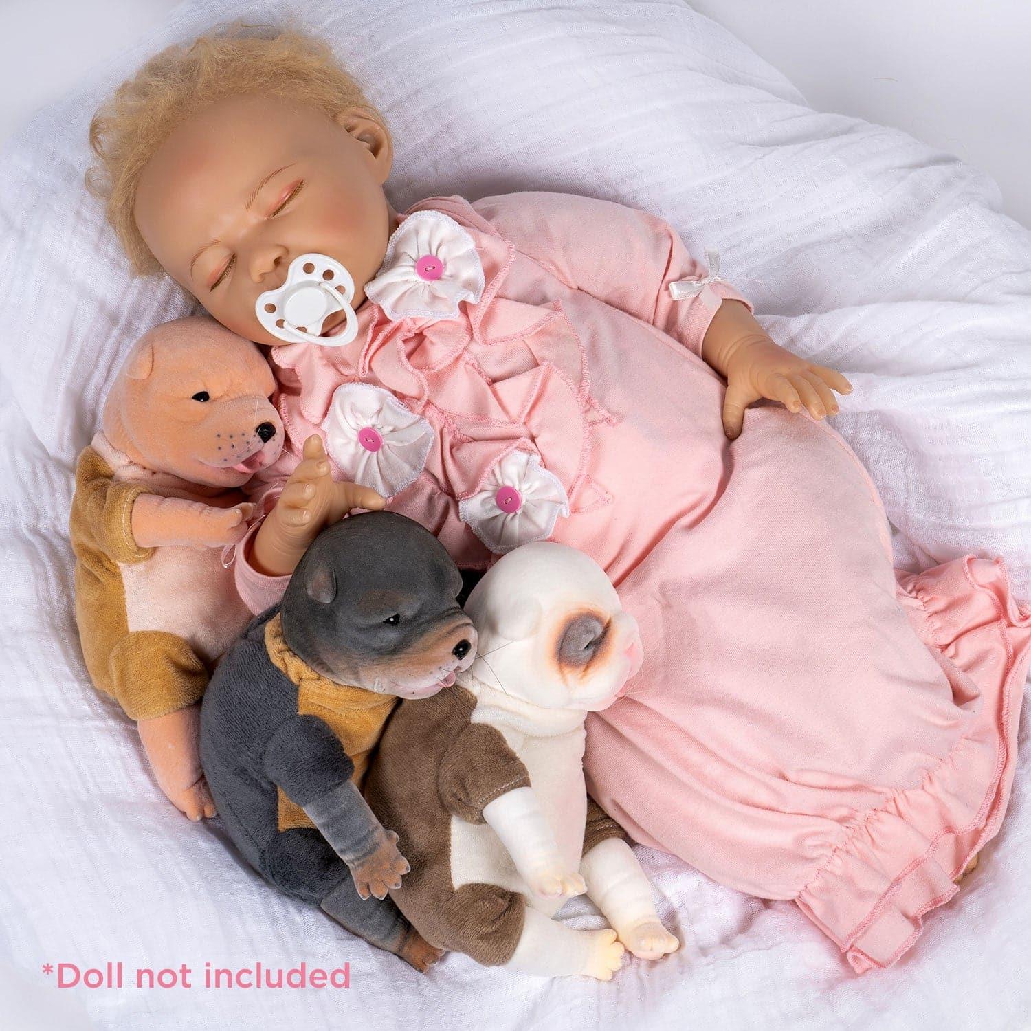 Paradise Galleries Reborn Puppy - Furever Babies - German Shepherd Stuffed Animal