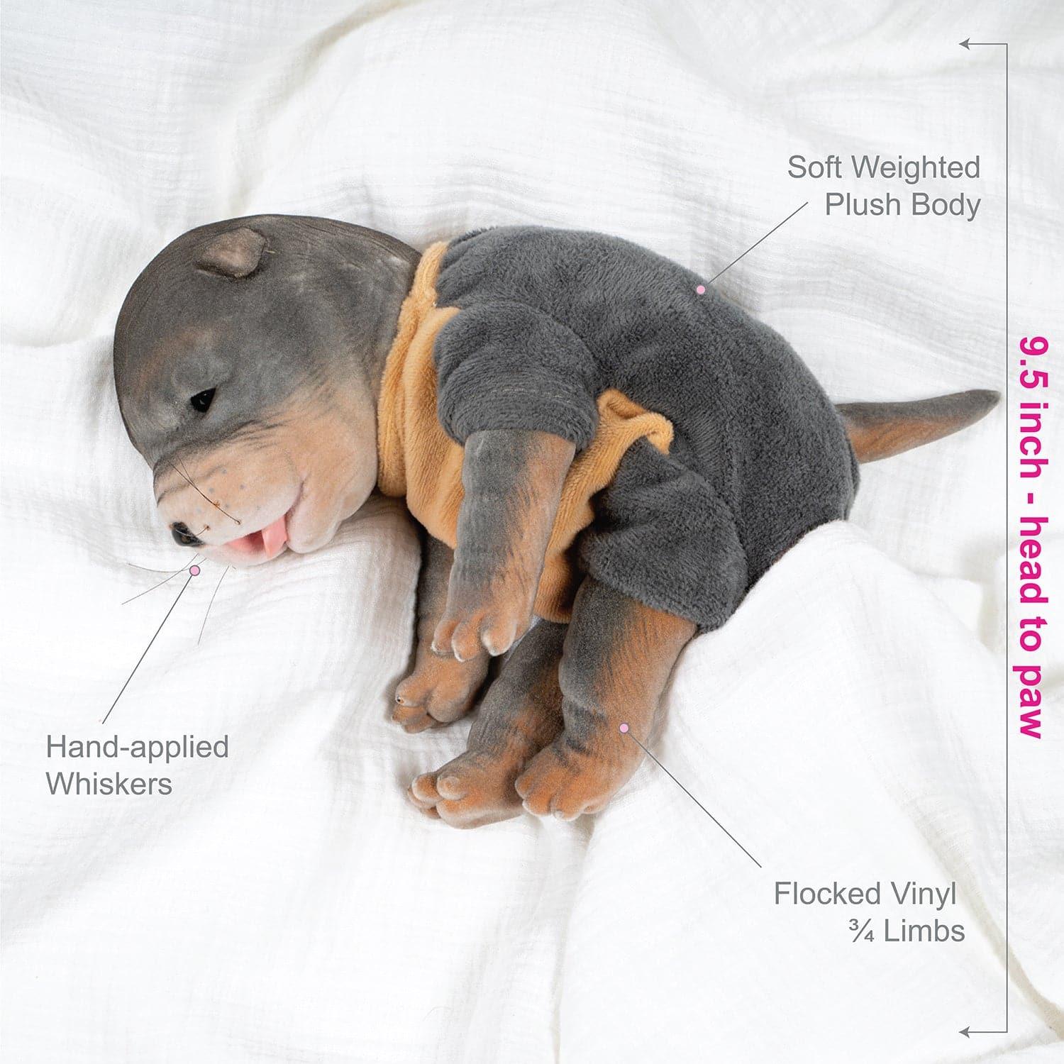 Paradise Galleries Reborn Puppy - Furever Babies - German Shepherd Stuffed Animal