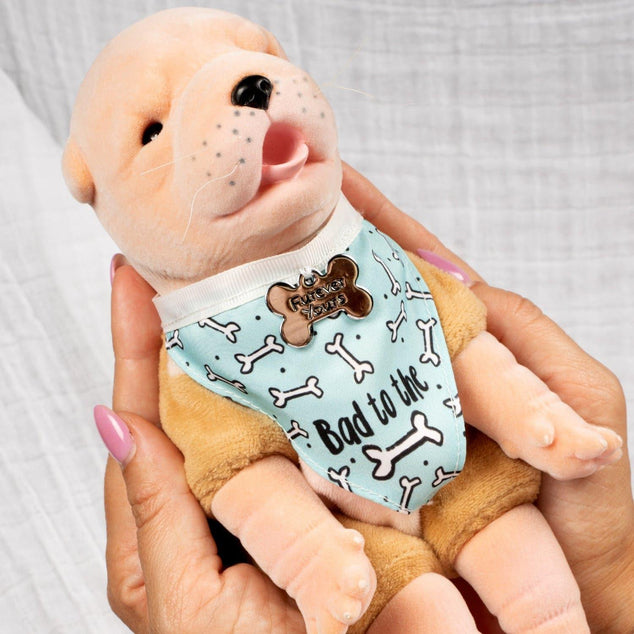 Paradise Galleries Reborn Puppy - Furever Babies - Golden Retriever Stuffed Animal