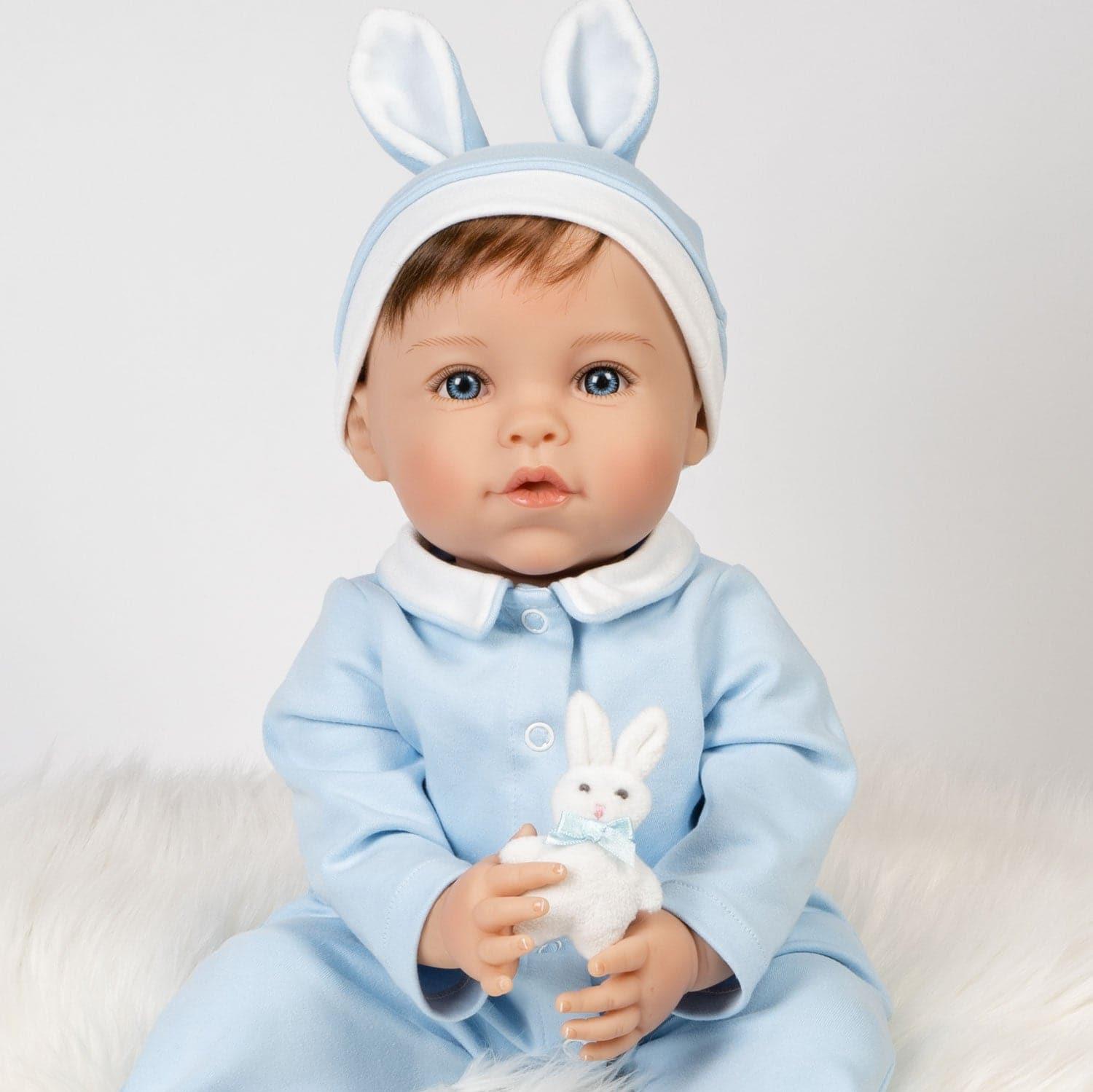 Paradise Galleries Realistic Easter Toddler Boy Doll Honey Bunny, 20