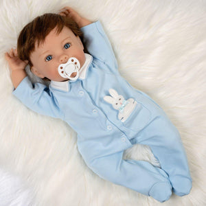 Paradise Galleries Realistic Easter Toddler Boy Doll Honey Bunny, 20"