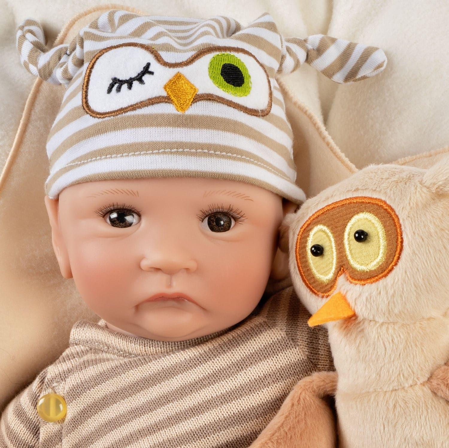 Paradise Galleries Real Life Baby Doll Hoot Hoot 15