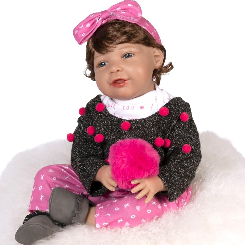 Paradise Galleries Reborn Toddler I Love You More, 21 inch Girl