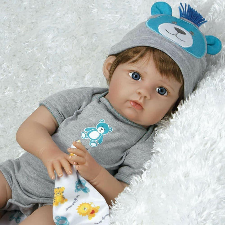Paradise Galleries Lifelike Baby Doll Boy - Lions, Tigers & Bears
