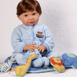 Realistic Toddler Boy Baby Doll - 20" Noah's Ark - Paradise Galleries