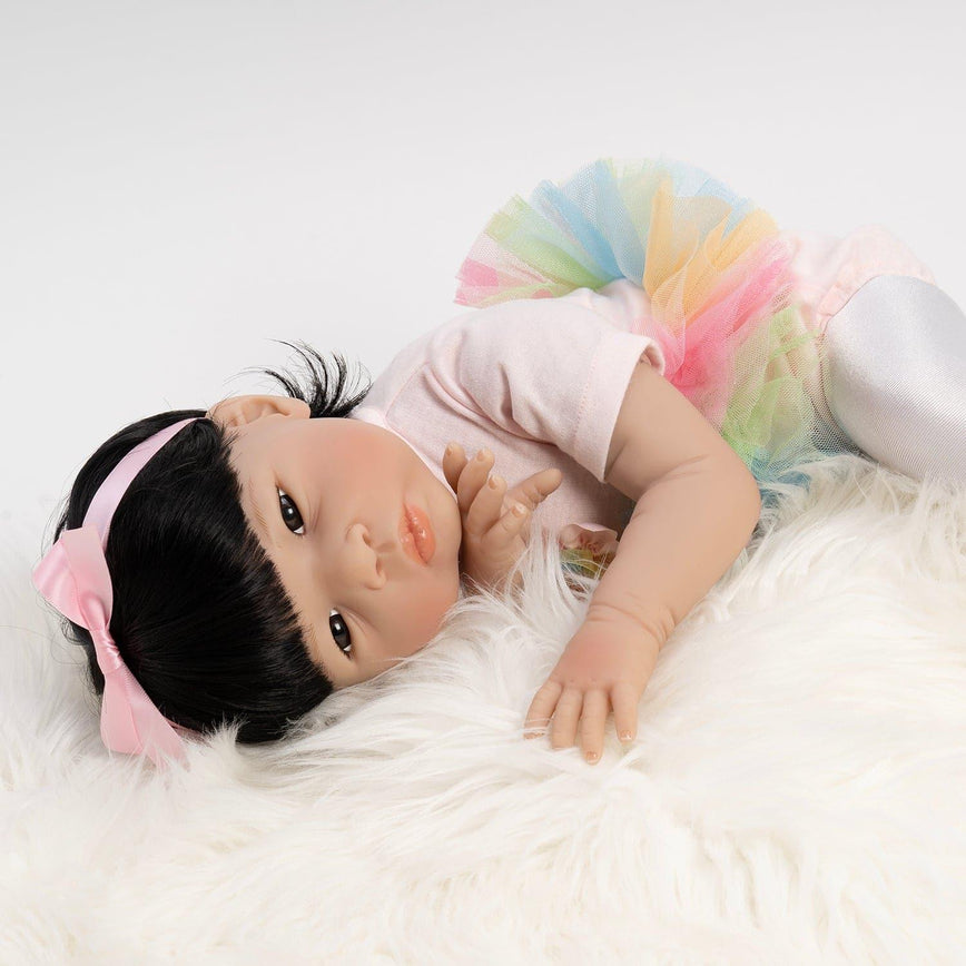 Paradise Galleries Asian Reborn Toddler Doll - Rainbow Ballerina - 19 …