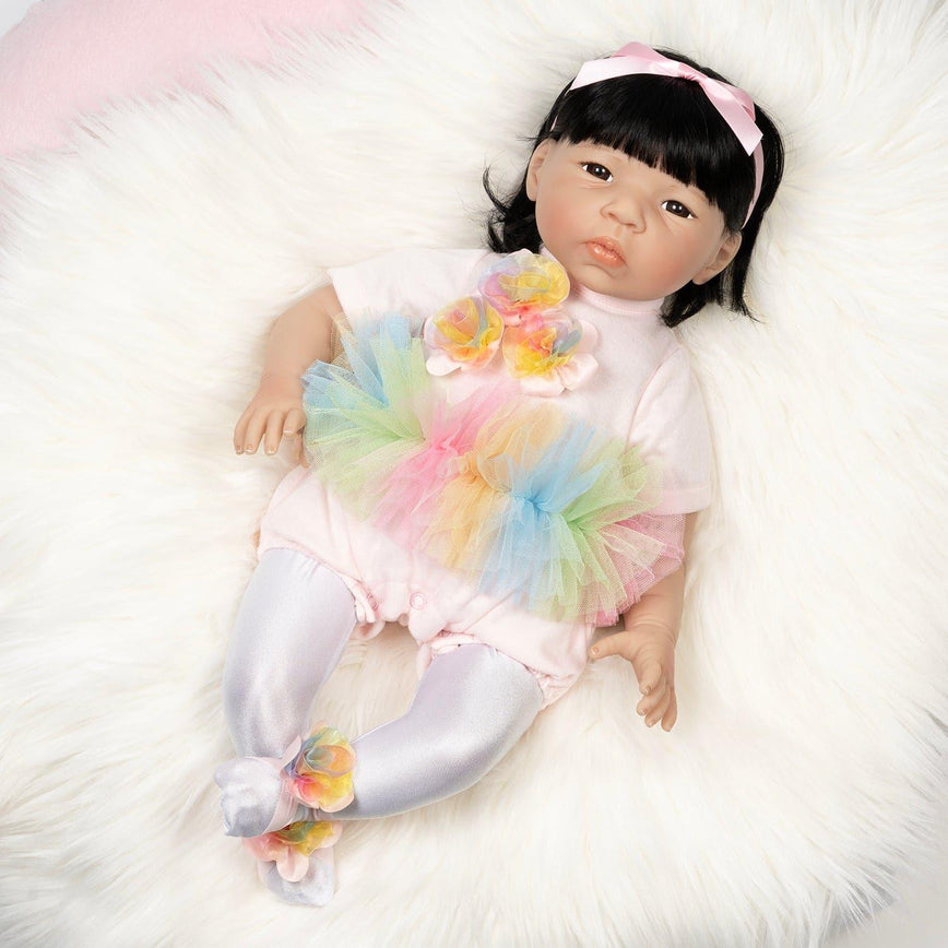 Paradise Galleries Asian Reborn Toddler Doll - Rainbow Ballerina - 19 …