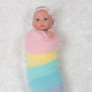 Perfect Doll Accessory for Reborn Babies - Rainbow Blanket - Paradise Galleries