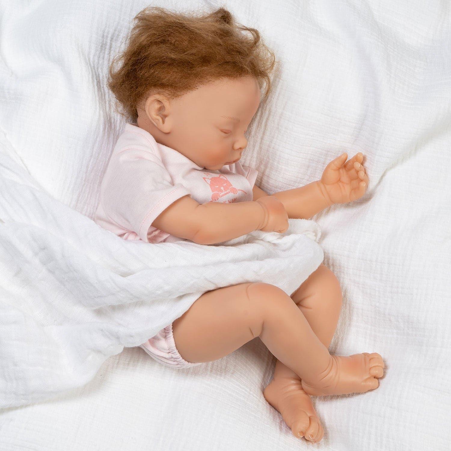 Paradise Galleries Reborn Baby Doll Girl - 18 inch Sleeping Kitten