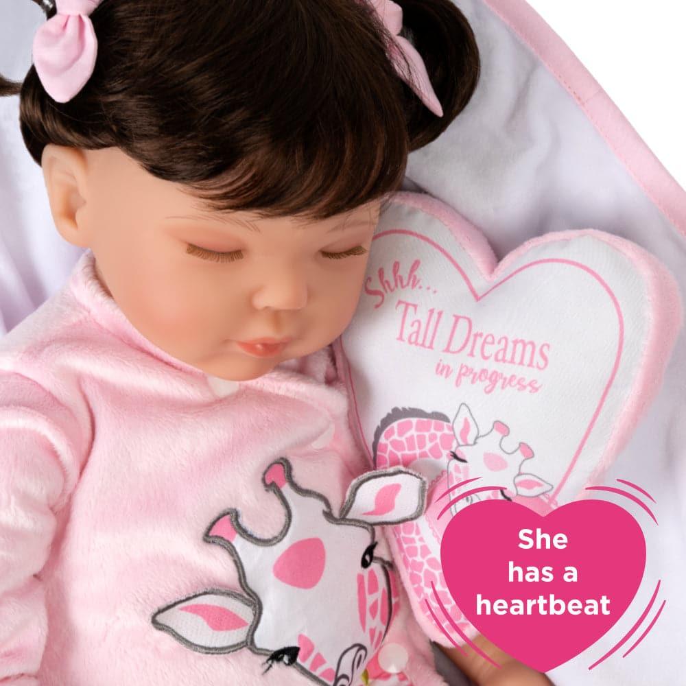 Paradise Galleries Reborn Doll w/ Heartbeat - Sleeping Tall Dreams