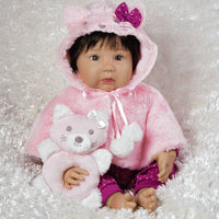 Paradise Galleries Ethnic Reborn Baby Doll Smitten Kitten, 20 inch