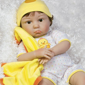Realistic Toddler Baby Doll, Silicone Vinyl, Sunshine & Happiness, Paradise Galleries Reborn