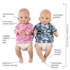 Paradise Galleries Reborn Twin Baby Dolls for Kids-Twice Blessed