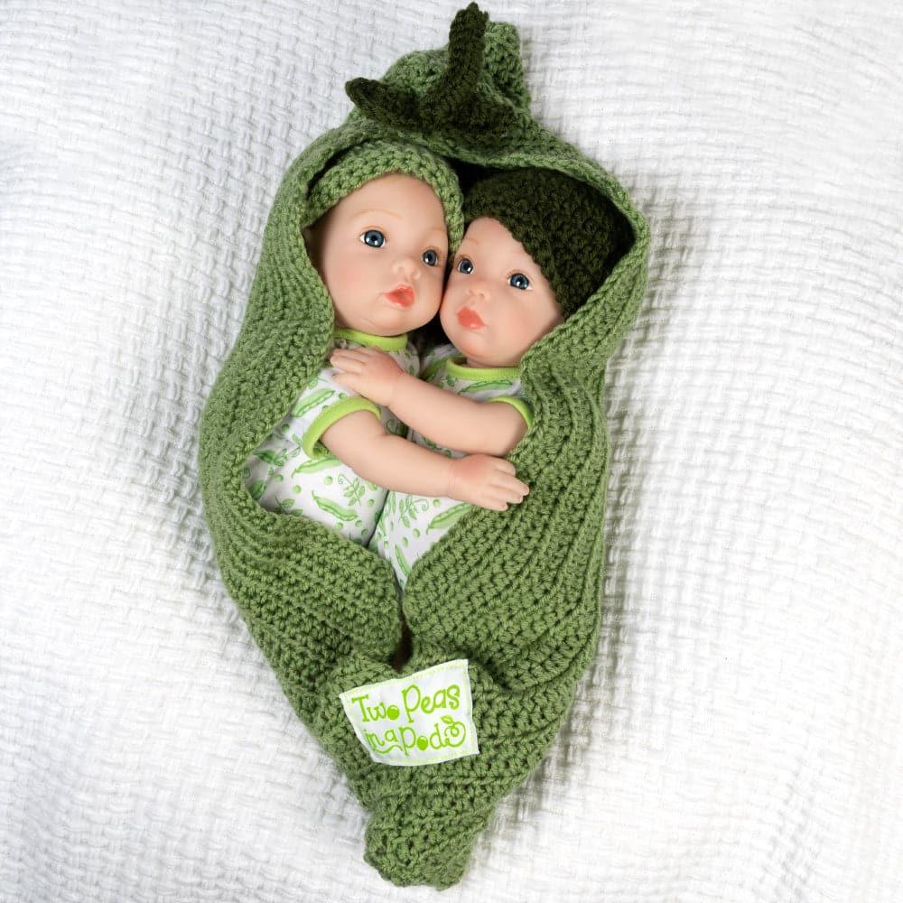 Paradise Galleries Lifelike Newborn Baby Doll - Two Peas in a Pod