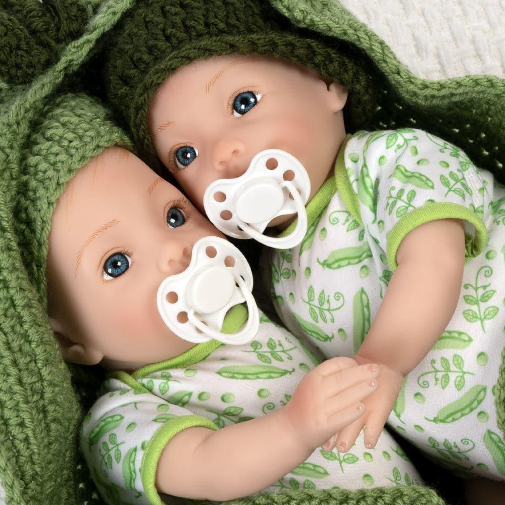 Paradise Galleries Lifelike Newborn Baby Doll - Two Peas in a Pod