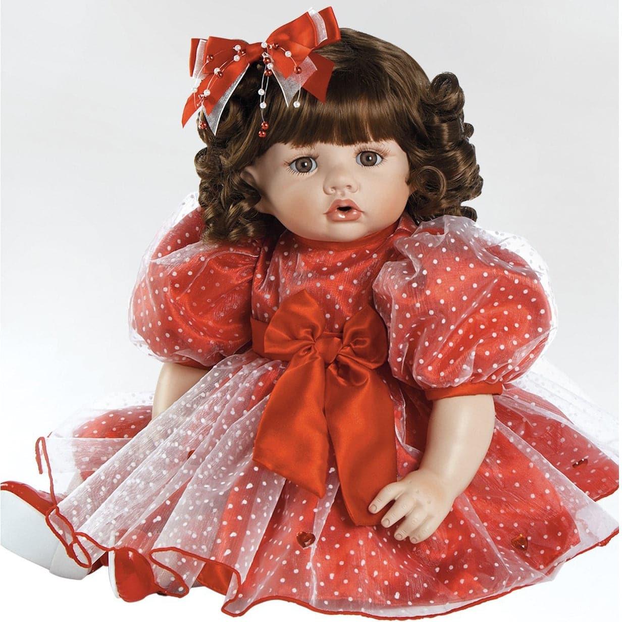 Paradise Galleries Porcelain Doll 21 inch Valentine-Themed Doll